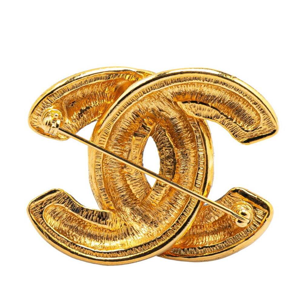 CHANEL Authentic Red Logo Brooch - Picture 2 of 4